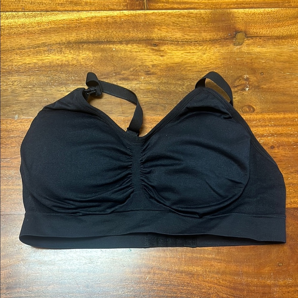 Motherhood Black Wireless Bra with Adjustable Straps